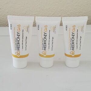 MediHoney Wound Burn Dressing Gel Honey .5 fl oz X 3 Tubes New